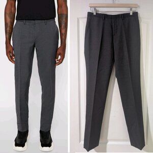 J.Lindeberg | Paulie Dressed Wool Trousers In Charcoal Mélange